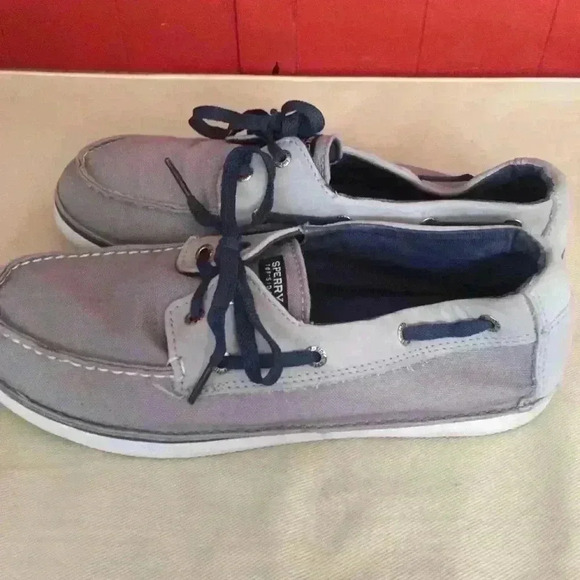 Sperry Cruz boat shoe kids 6 gray - Picture 2 of 8
